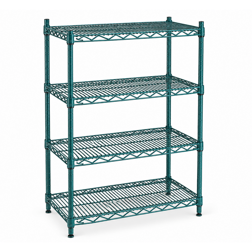 Heavy Duty Systems WSZAE‐1836 - Heavy Duty Wire Shelving – 4 Tier NSF Zinc Plated Storage Rack