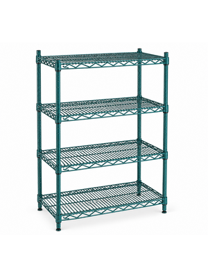 Heavy Duty Systems WSZAE‐2148 - Heavy Duty Wire Shelving – 4 Tier NSF Zinc Plated Storage Rack