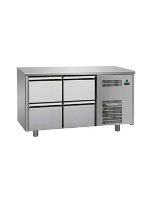 TECNODOM TF02MIDBT - 22 - 4 Drawer Worktop  Refrigerated Counter