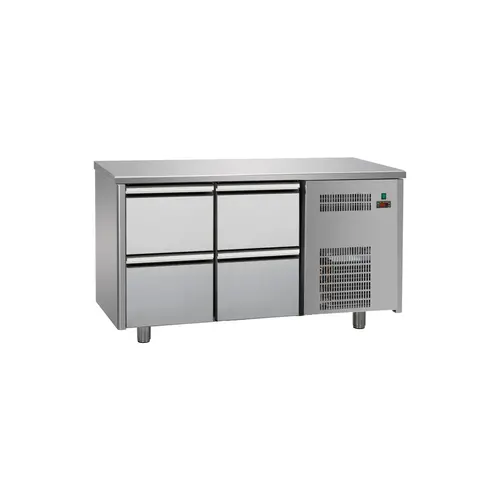TECNODOM TF02MIDBT - 22 - 4 Drawer Worktop Refrigerated Counter TECNODOM TF02MIDBT - 22 - 4 Drawer Worktop Refrigerated Counter