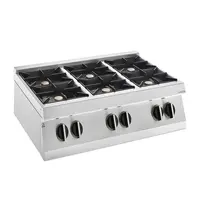 NECG96T 6 Burner Gas Range Burner Top Version