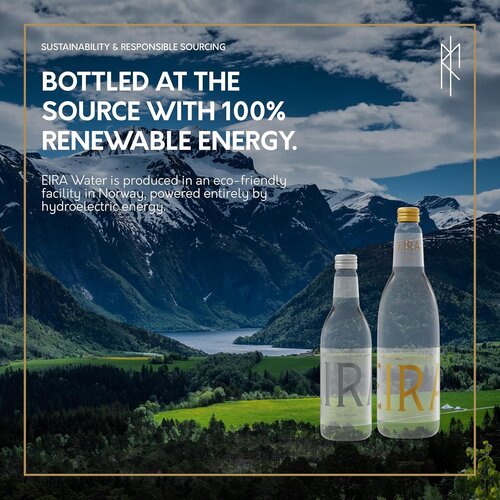 EIRA Premium Norwegian Still Natural Mineral Water Plastic Bottle - Case of 24 x 500 ML EIRA Premium Norwegian Still Natural Mineral Water Plastic Bottle - Case of 24 x 500 ML