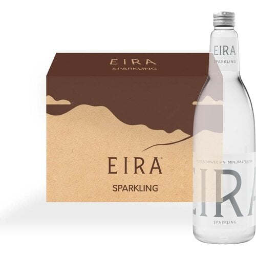 EIRA Premium Sparkling Natural Mineral Water Glass Bottle-Case of 12 x 1000 ml EIRA Premium Sparkling Natural Mineral Water Glass Bottle-Case of 12 x 1000 ml