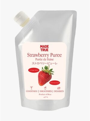 MADE TRUE Strawberry Puree Pouch 1 KG MADE TRUE Strawberry Puree Pouch 1 KG