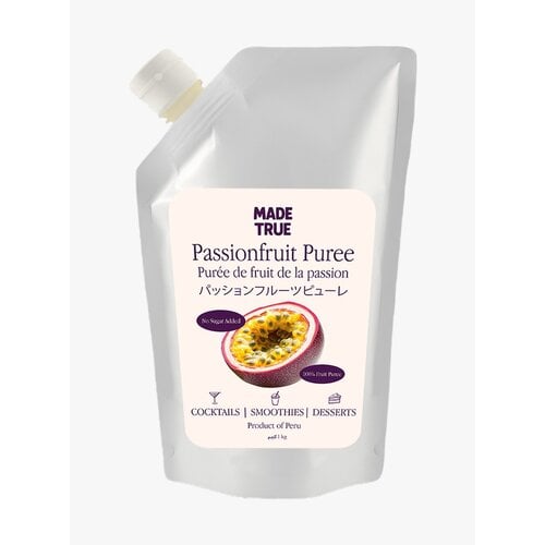 MADE TRUE Passion Fruit Puree Pouch 1 KG MADE TRUE Passion Fruit Puree Pouch 1 KG