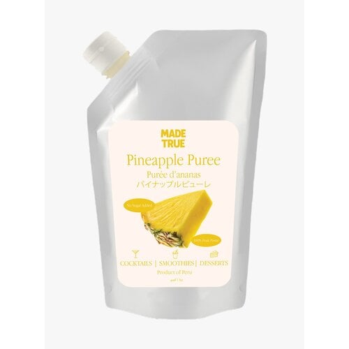 MADE TRUE Pineapple Puree Pouch 1KG MADE TRUE Pineapple Puree Pouch 1KG