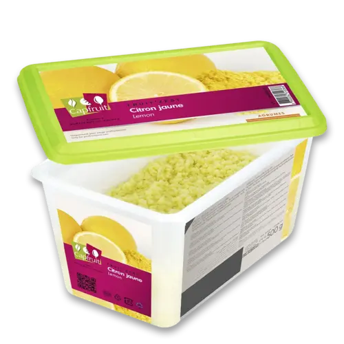CAPFRUIT Frozen Fruit'Zest LEMON - 500gr Tub (France) CAPFRUIT Frozen Fruit'Zest LEMON - 500gr Tub (France)