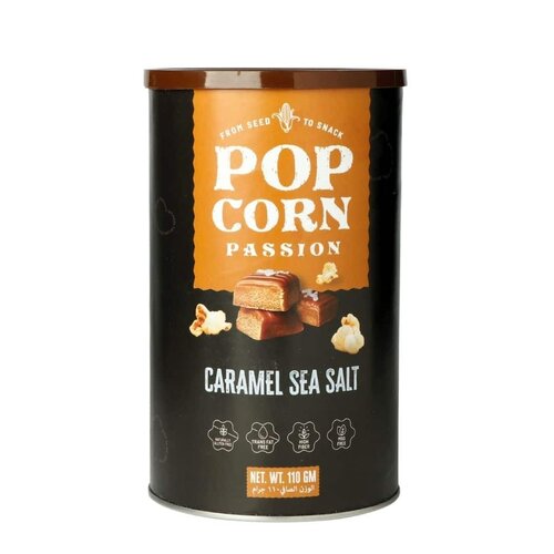 POPCORN PASSION Caramel Sea salt Calt Popcorn,110g POPCORN PASSION Caramel Sea salt Calt Popcorn,110g