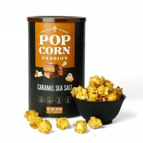 POPCORN PASSION Caramel Sea salt Calt Popcorn,110g POPCORN PASSION Caramel Sea salt Calt Popcorn,110g
