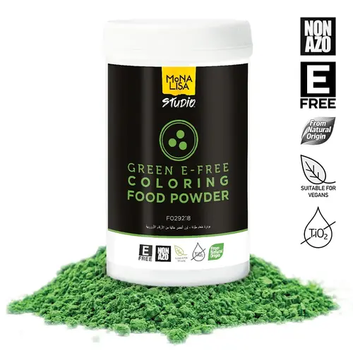MONA LISA Fat base E-Free Food Colouring Powder GREEN - 100 gr MONA LISA Fat base E-Free Food Colouring Powder GREEN - 100 gr