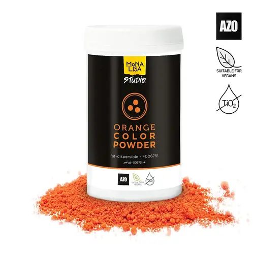 MONA LISA Fat base Food Colouring Powder ORANGE - 100 gr MONA LISA Fat base Food Colouring Powder ORANGE - 100 gr