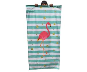 Kalmerend passie voorkant Flamingo strandlaken kopen? Gratis verzending | Strandlaken.nl - Strandlaken