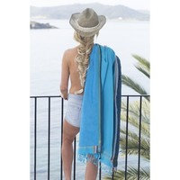 Strandhanddoek turquoise