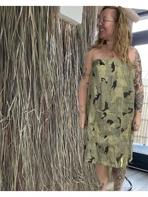 XXL saunakilt Camouflage dames