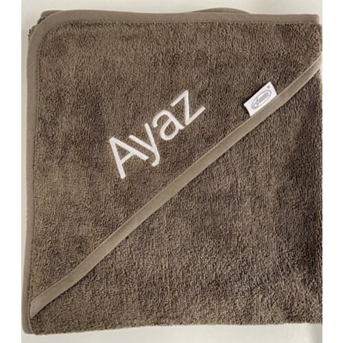 Baby badcape met naam – Badstof
