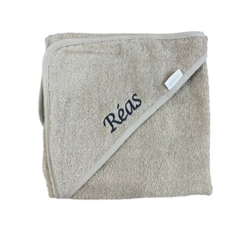 Baby badcape met naam – Badstof