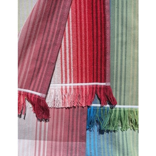Fouta met badstof geblokt
