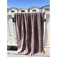 Luxe strandlaken taupe