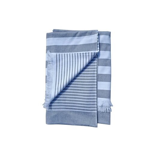 Fouta met badstof gestreept