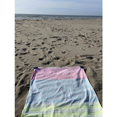 Strandlaken clips blauw - 4 stuks