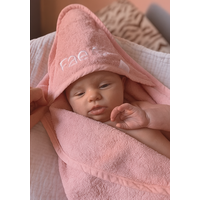 Baby badstof cape met naam