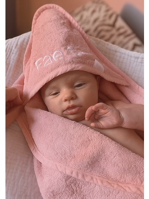 Baby badstof cape met naam