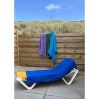 Kobaltblauw strandlaken