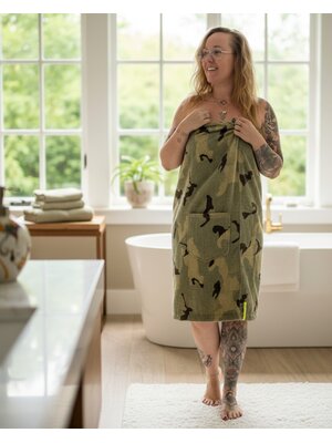 XXL saunakilt Camouflage dames XXL saunakilt Camouflage dames