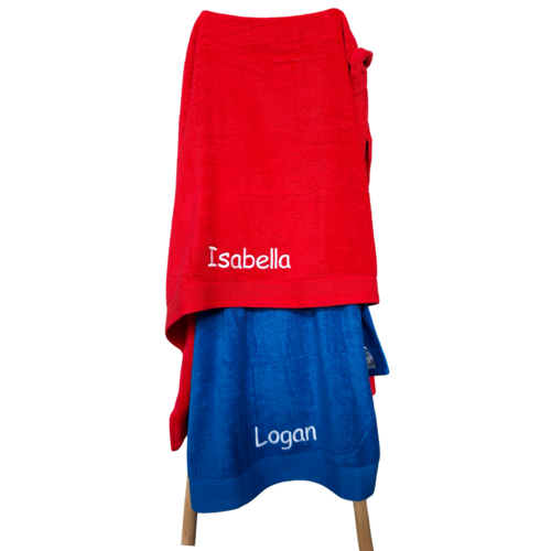 Kobaltblauw strandlaken