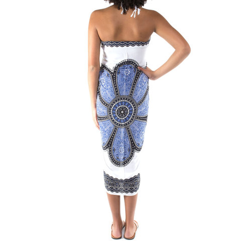 Sarong 100x170 blauw/zwart Sarong 100x170 blauw/zwart