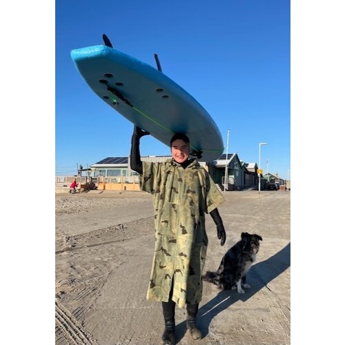 S&LT Surfponcho Camouflage met rits