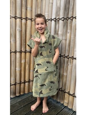 S&LT Kinder surfponcho Camouflage