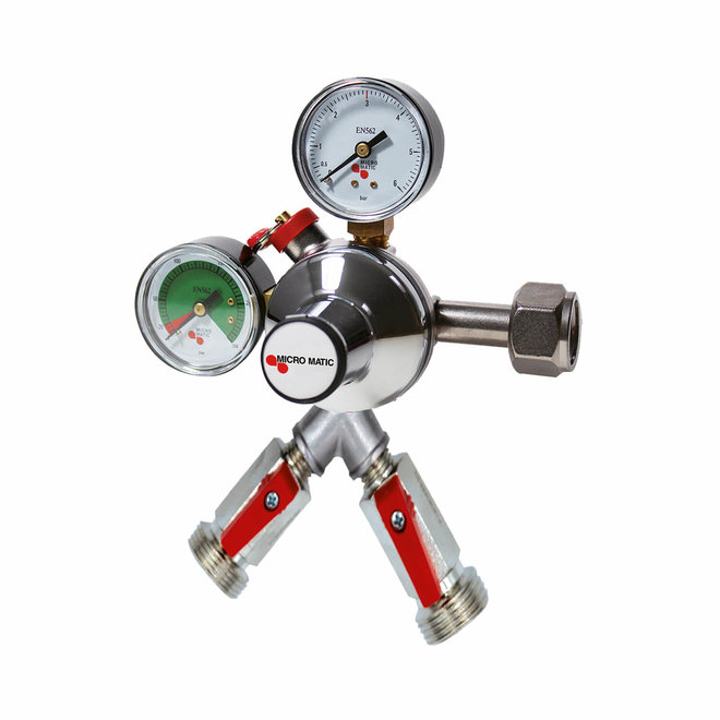 CO2-Druckminderer 2-leitig Micro Matic