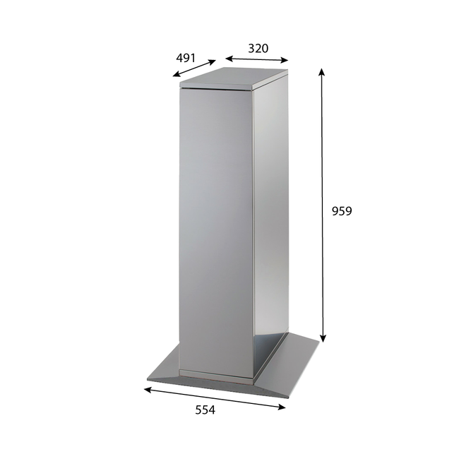 Unterschrank für WS-BS45-F Edelstahl