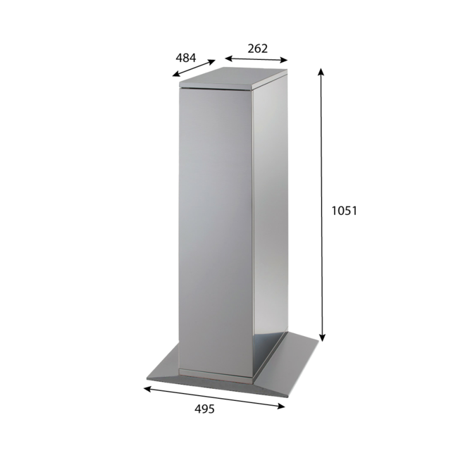 Unterschrank für WS-BS30-Reihe Edelstahl