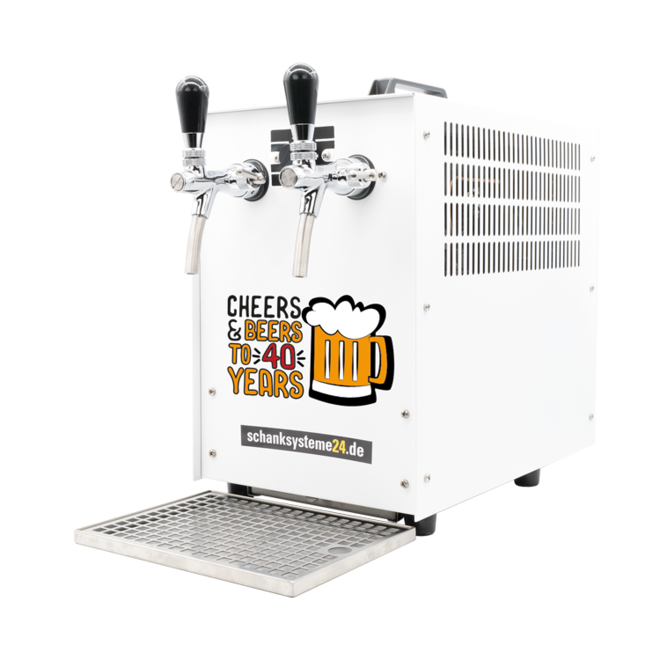 Bierkoffer TE-60-2 - White Edition Zapfanlage