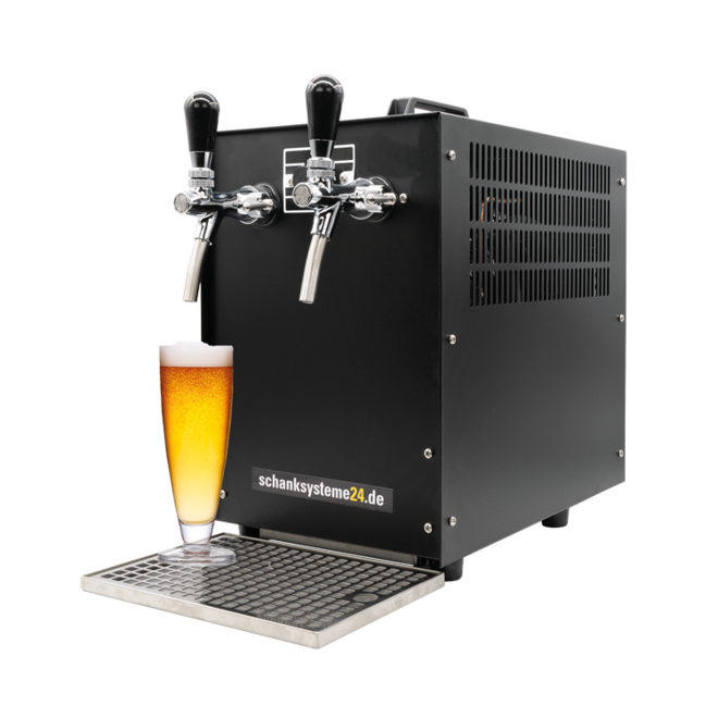Bierkoffer TE-60-2 - Black Edition Zapfanlage
