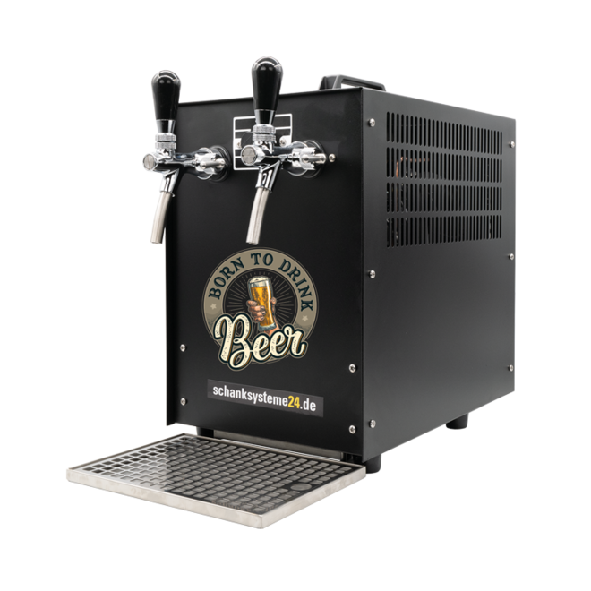 Bierkoffer TE-60-2 - Black Edition Zapfanlage