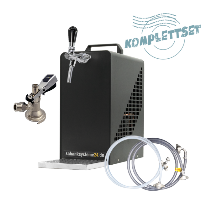 TE-25-1-BK - Black Luftkompressor Zapfanlage - Komplettset - B-Ware