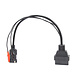 Alfa Romeo/Fiat/Lancia 3 Pins OBD1 - 16 Pins OBD2 Verloopkabel Personenauto Alfa Romeo/Fiat/Lancia 3 Pins OBD1 - 16 Pins OBD2 Verloopkabel Personenauto