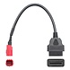 Honda 6 Pins OBD - 16 Pins OBD2 Verloopkabel Motorfiets Honda 6 Pins OBD - 16 Pins OBD2 Verloopkabel Motorfiets