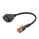 Harley Davidson 4 Pins - 16 Pins OBD2 Verloopkabel Motorfiets Harley Davidson 4 Pins - 16 Pins OBD2 Verloopkabel Motorfiets