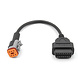 Harley Davidson 6 Pins OBD - 16 Pins OBD2 Verloopkabel Motorfiets Harley Davidson 6 Pins OBD - 16 Pins OBD2 Verloopkabel Motorfiets
