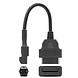 Kymco 3 Pins OBD - 16 Pins OBD2 Verloopkabel Snorfiets Kymco 3 Pins OBD - 16 Pins OBD2 Verloopkabel Snorfiets