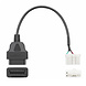 Tesla 12 Pins OBD - 16 Pins OBD2 Verloopkabel Personenauto Tesla 12 Pins OBD - 16 Pins OBD2 Verloopkabel Personenauto