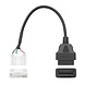 Tesla 20 Pins OBD - 16 Pins OBD2 Verloopkabel Personenauto Tesla 20 Pins OBD - 16 Pins OBD2 Verloopkabel Personenauto