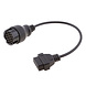Porsche 19 Pins OBD1 - 16 Pins OBD2 Verloopkabel Personenauto Porsche 19 Pins OBD1 - 16 Pins OBD2 Verloopkabel Personenauto