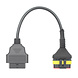 Benelli 6 Pins OBD - 16 Pins OBD2 Verloopkabel Motorfiets Benelli 6 Pins OBD - 16 Pins OBD2 Verloopkabel Motorfiets
