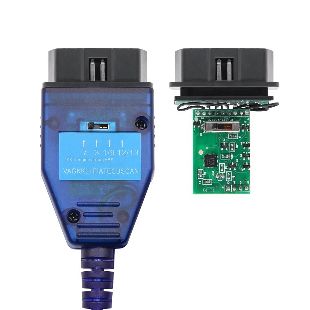 VAG KKL+FiatECUScan Switch OBD2 - USB Interfacekabel FT232RQ - AsTools