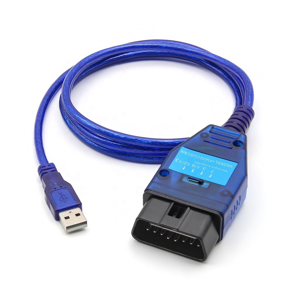 VAG KKL+FiatECUScan Switch OBD2 - USB Interfacekabel FT232RQ - AsTools
